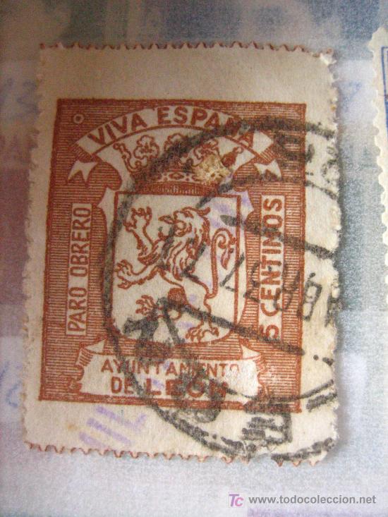 Sellos: Sello Paro Obrero, Le&oacute;n - Foto 1