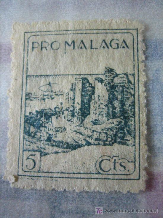 Sellos: Sello Pro M&aacute;laga, 5 cts - Foto 1
