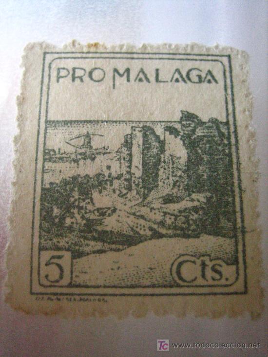 Sellos: Sello Pro M&aacute;laga, 5 cts - Foto 1