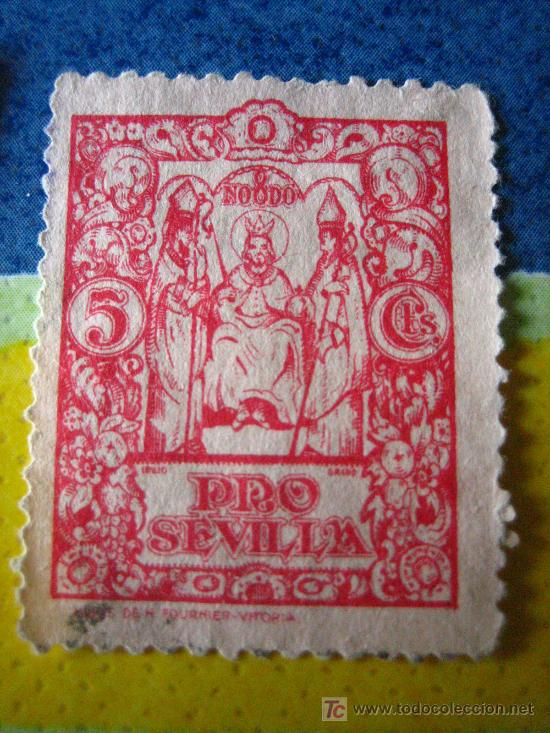 Sellos: Sello Pro Sevilla, 5 cts - Foto 1