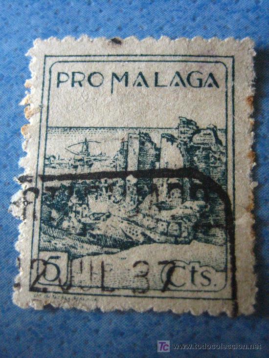 Sellos: Sello Pro M&aacute;laga, 5 cts - Foto 1