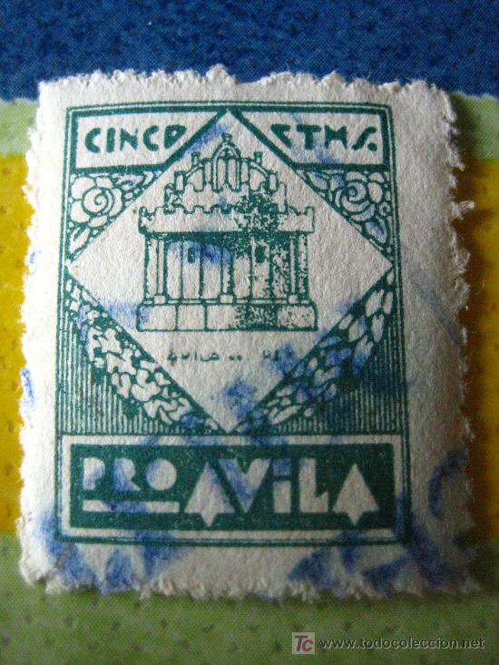 Sellos: Sello Pro &Aacute;vila, 5 cts - Foto 1