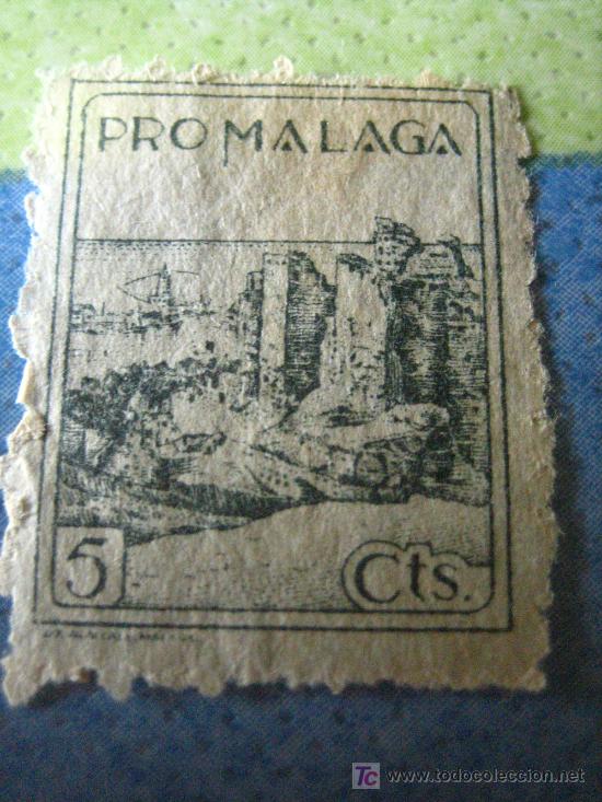 Sellos: Sello Pro M&aacute;laga, 5 cts - Foto 1