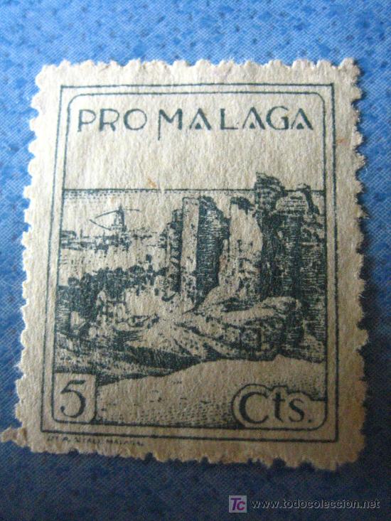 Sellos: Sello Pro M&aacute;laga, 5 cts - Foto 1
