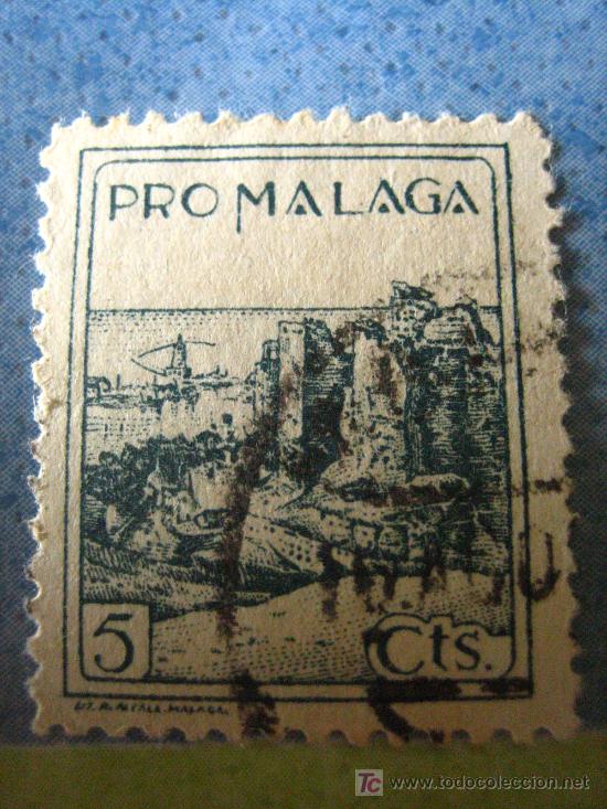Sellos: Sello Pro M&aacute;laga, 5 cts - Foto 1