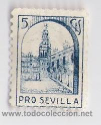 Sellos: PRO SEVILLA      VALOR 5 CTS. - Foto 1