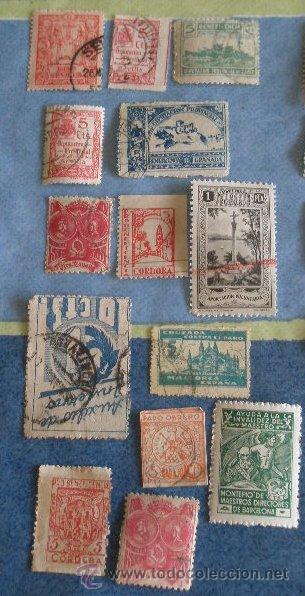 Sellos: Lote de vi&ntilde;etas variadas - Foto 1