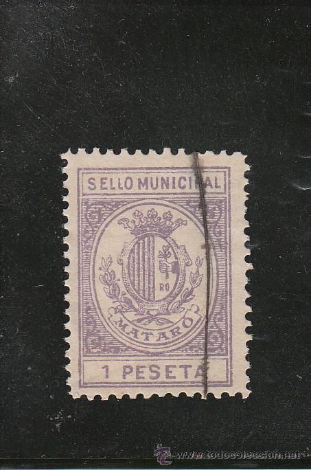 Sellos: MATARO. SELLO MUNICIPAL. 1 PTA. - Foto 1