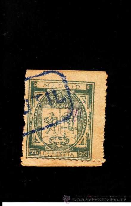 Sellos: MADRID. 25 CTS. DE PTA. - Foto 1
