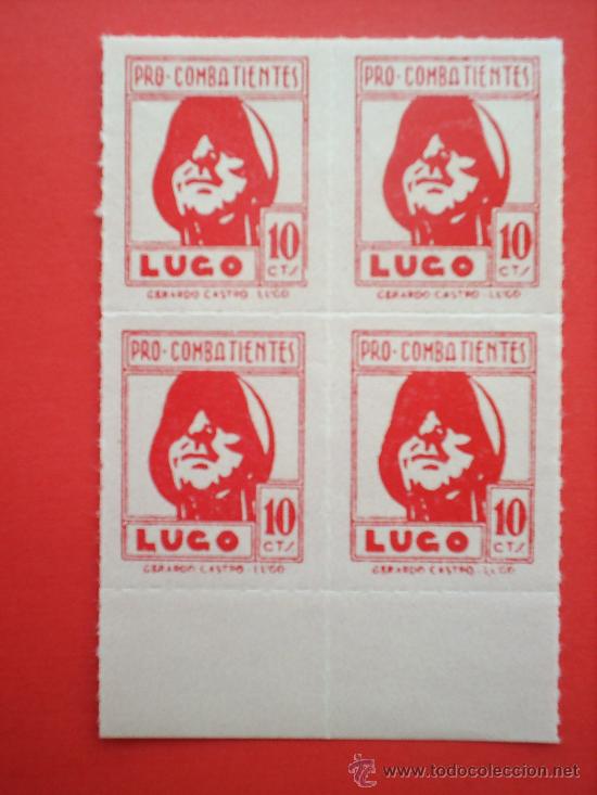 Sellos: LUGO, pro combatientes - Foto 1