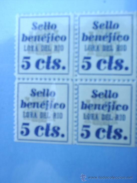 Sellos: LORA DEL RIO SELLO BENEFICO - Foto 1