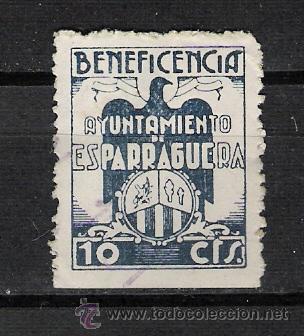 Briefmarken: 0373 ESPARRAGUERA Beneficencia 10c. azul