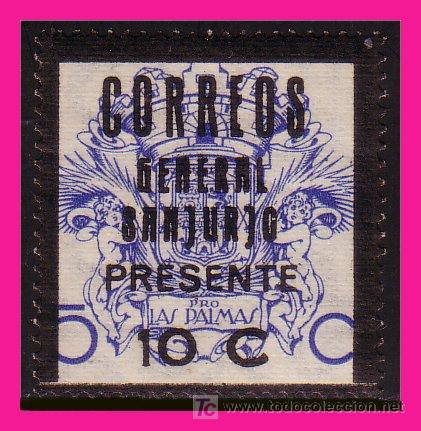 Briefmarken: GUERRA CIVIL, LOCALES, LAS PALMAS N&ordm; 8 **