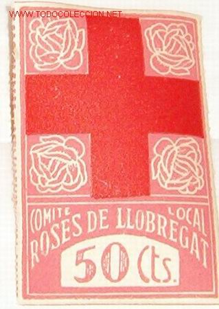 Sellos: Roses de Llobregat. Comit&eacute; local, 50 cts - Foto 1