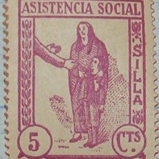 Sellos: ASISTENCIA SOCIAL, SILLA, 5CTS. Lote 20511550