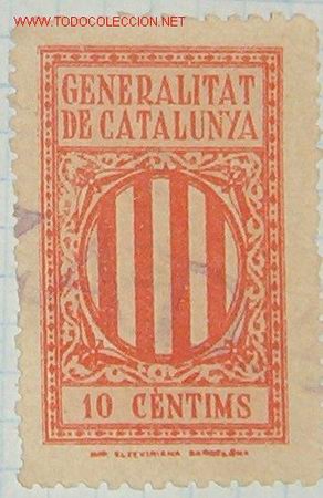 Sellos: Generalitat de Catalunya, 10 cts. - Foto 1