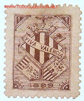 Sellos: Viva Valencia 1899. - Foto 1