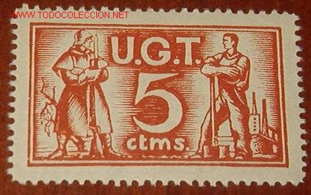 Sellos: UGT, 5 cts - Foto 1