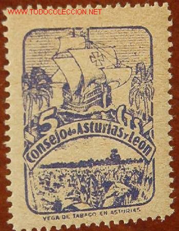 Sellos: Consejo de Asturias y Le&oacute;n, 5cts - Foto 1