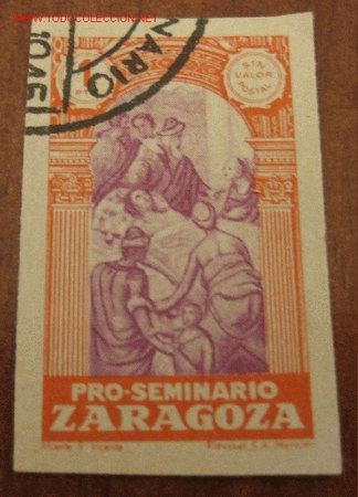 Sellos: Proseminario Zaragoza 1 pta - Foto 1