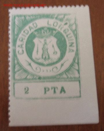 Sellos: Caridad lorquina, 2 pts - Foto 1