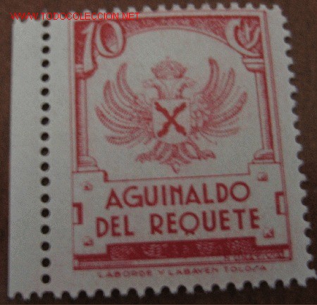 Sellos: Aguinaldo del requet&eacute;, 10 cts. - Foto 1