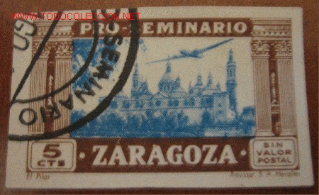 Sellos: Proseminario Zaragoza 1 pta - Foto 1