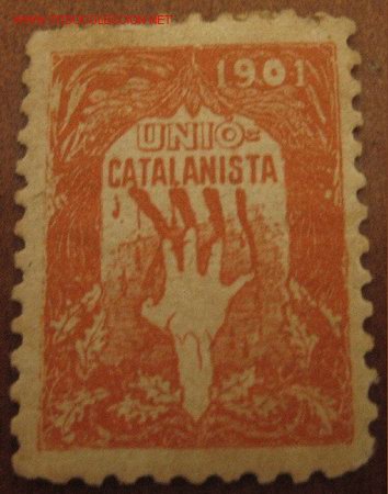 Sellos: Uni&oacute; Catalanista 1901 - Foto 1