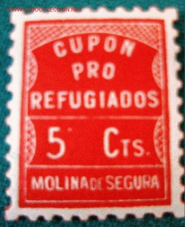 Sellos: Cup&oacute;n pro refugiados. - Foto 1