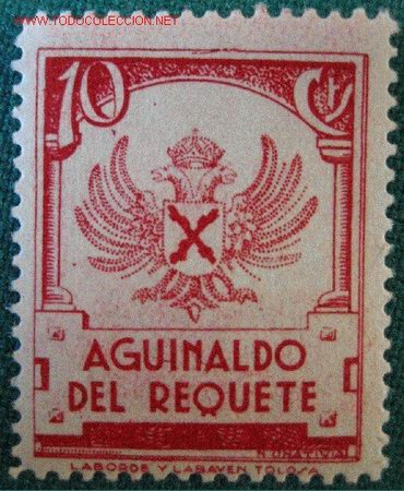 Sellos: Aguinaldo del requet&eacute;. - Foto 1