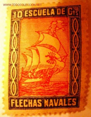 Sellos: Escuelas de flechas navales, 10 cts. - Foto 1