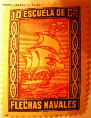 Sellos: Escuelas de flechas navales, 10 cts. - Foto 1