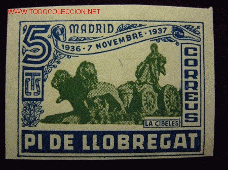 Sellos: vi&ntilde;eta Pi de Llobregat - Foto 1