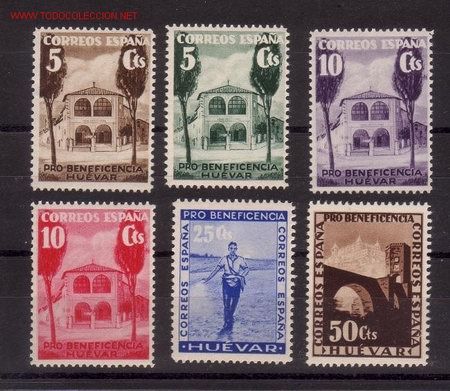 Sellos: HUEVAR. PRO BENEFICENCIA - Foto 1