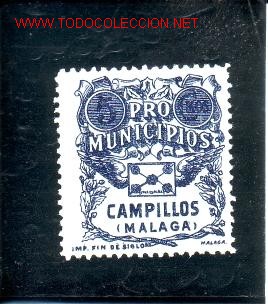 Sellos: CAMPILLOS (MALAGA). PRO MUNICIPIOS - Foto 1
