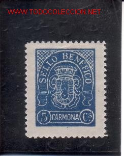 Sellos: CARMONA. SELLO BENEFICO - Foto 1
