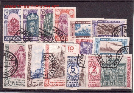 Sellos: ZARAGOZA. PRO SEMINARIO - Foto 1