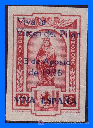 Briefmarken: GUERRA CIVIL ZARAGOZA FESOFI N&ordm; 8s * * LUJO