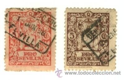 Sellos: lote de 2 sellos - pro sevilla - Foto 1