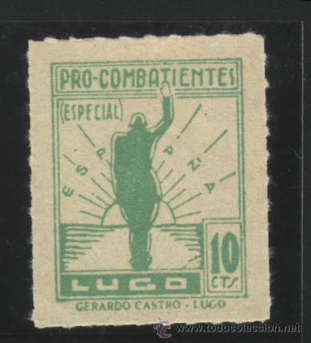 Sellos: S-01168- LUGO. PRO COMBATIENTES - Foto 1