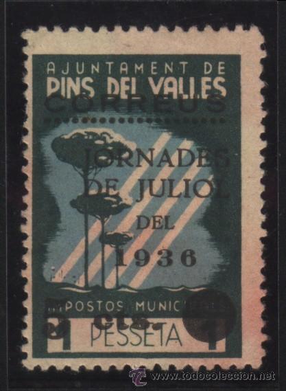 Selos: S-01196- AYUNTAMIENTO DE PINS DEL VALLES (BARCELONA). SELLO MUNICIPAL HABILITADO PARA CORREOS.