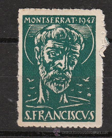Sellos: S. FRANCISCUS. MONTSERRAT.1947 - Foto 1