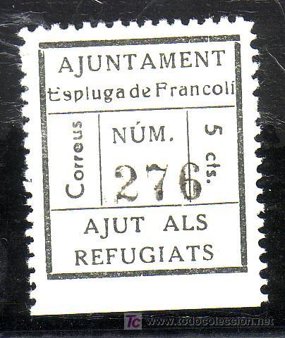 Sellos: BARCELONA.- ESPLUGA DE FRANCOLI  5 CTMOS. - Foto 1