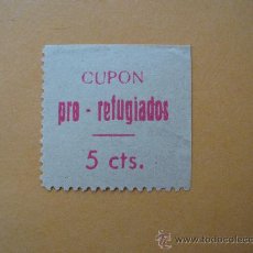Sellos: CUPON PRO-REFUGIADOS, 5 CTS.. Lote 25167982