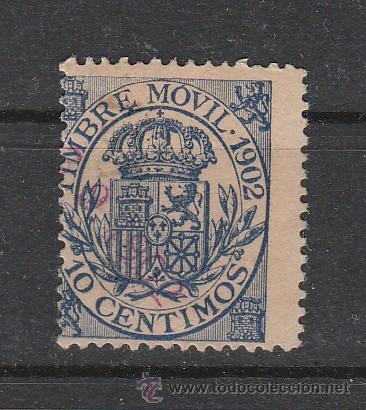 Sellos: TIMBRE MOVIL 1902. 10 CTS. - Foto 1