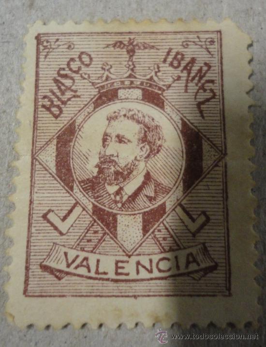 Sellos: Blasco Ib&aacute;&ntilde;ez. Valencia. - Foto 1