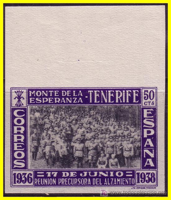 Briefmarken: CANARIAS Tenerife Guerra Civil FESOFI n&ordm; 31s (*) lujo