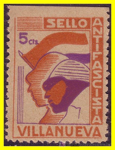 Briefmarken: Ja&eacute;n VILLANUEVA, GUERRA CIVIL FESOFI n&ordm; 2 * *