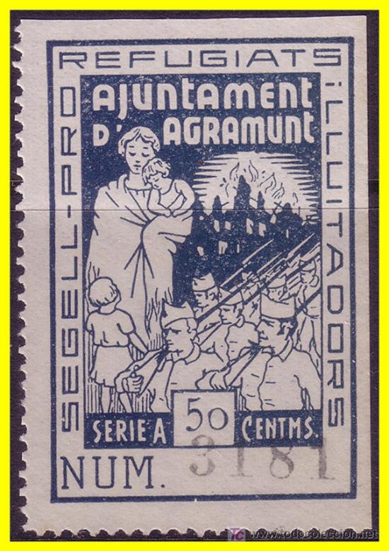 Briefmarken: L&eacute;rida AGRAMUNT, GUERRA CIVIL FESOFI n&ordm; 5 (*)