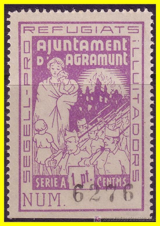 Briefmarken: L&eacute;rida AGRAMUNT, GUERRA CIVIL FESOFI n&ordm; 6 (*)